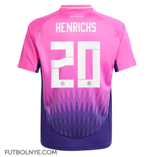 Camiseta Alemania Benjamin Henrichs #20 Visitante Equipación Eurocopa 2024 manga corta